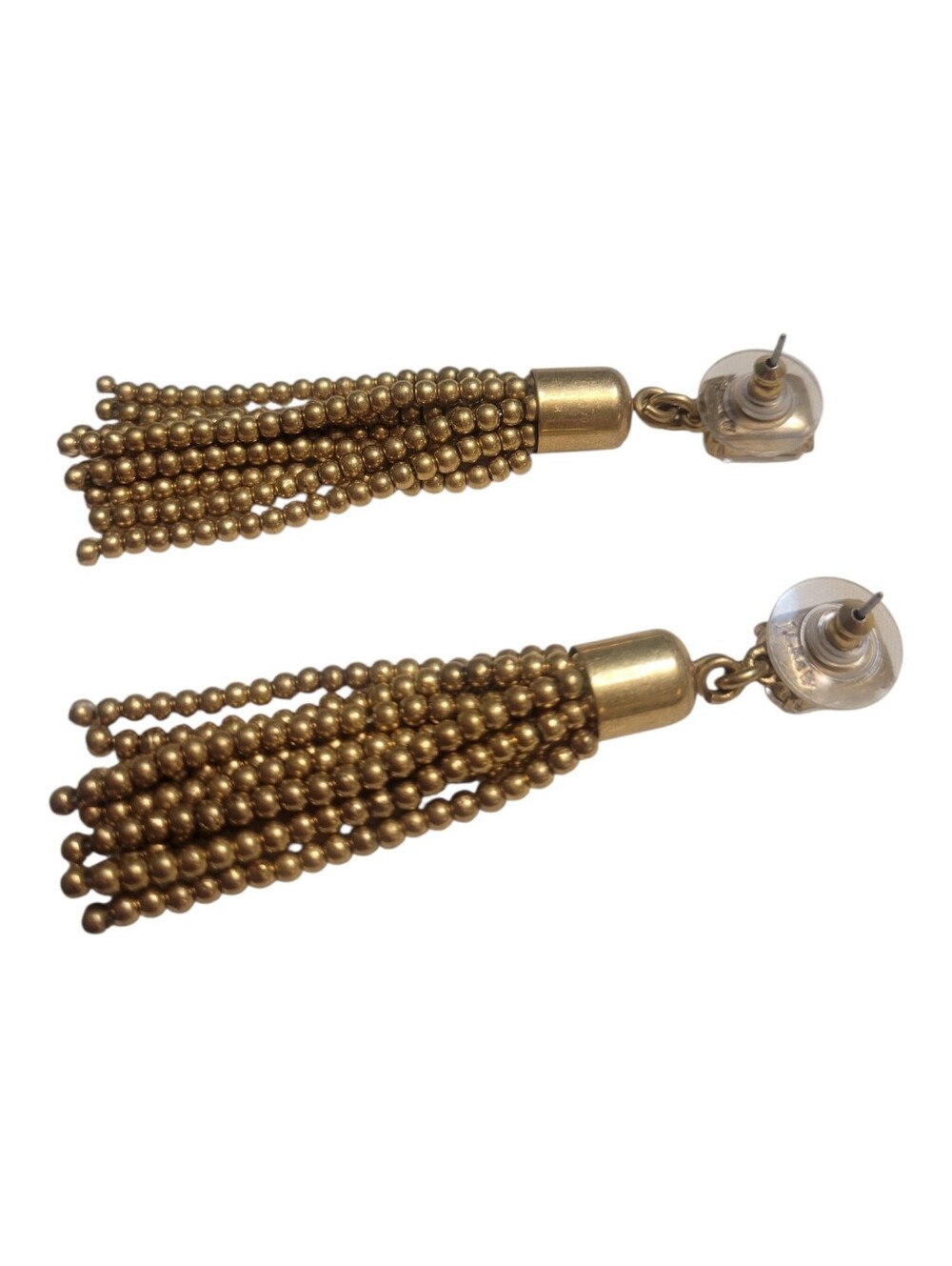 J. Crew Gold-Tone Beaded Tassel Earrings - Picture 3 of 5